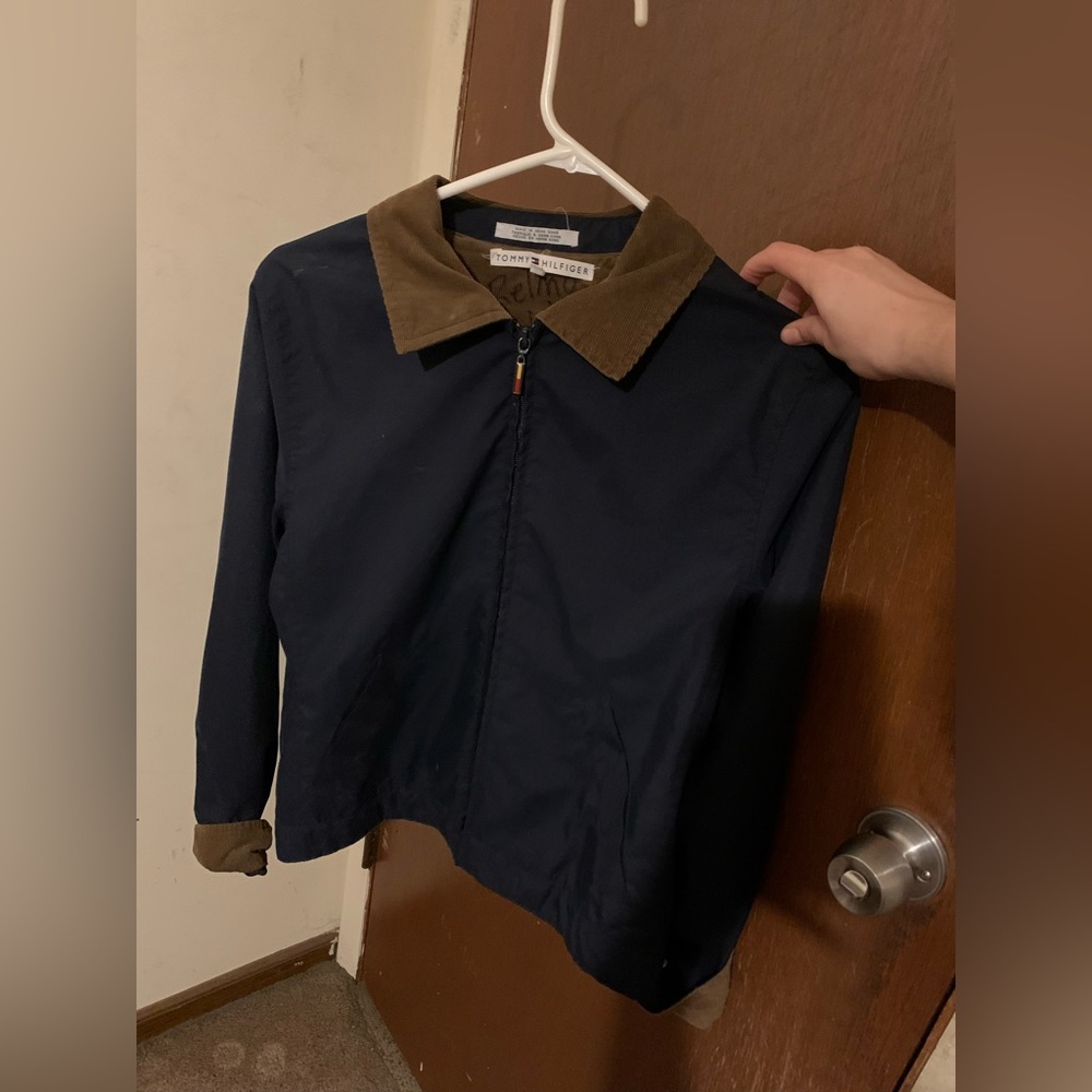 vintage tommy holdover zip up jacket